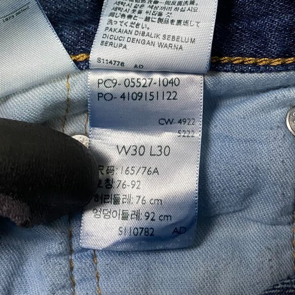 Levi's 527 Bootcut Jeans Men's 30 x 30 Blue Hemp Cotton Stretch Boot Cut - Picture 9 of 14